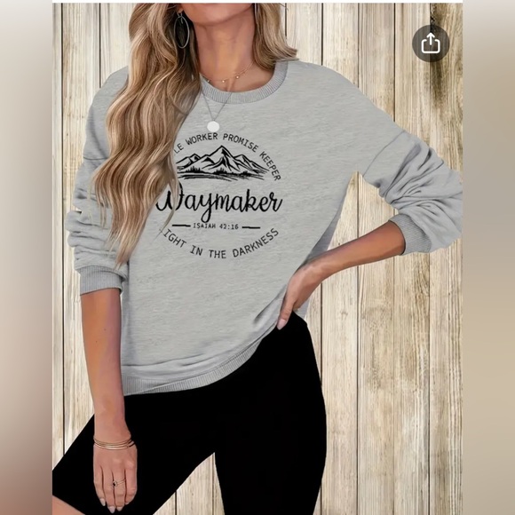 Waymaker miracle worker promise keeper light in the darkness crewneck sweatshirt - Picture 1 of 4